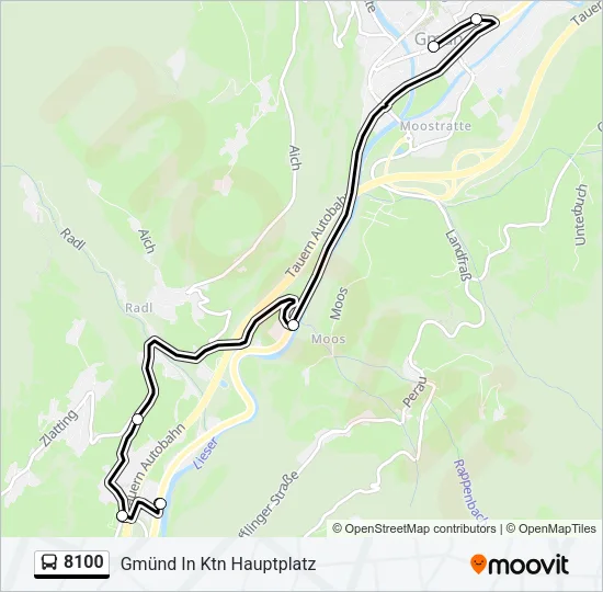 8100 Bus Line Map