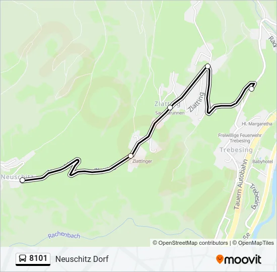 8101 Bus Line Map