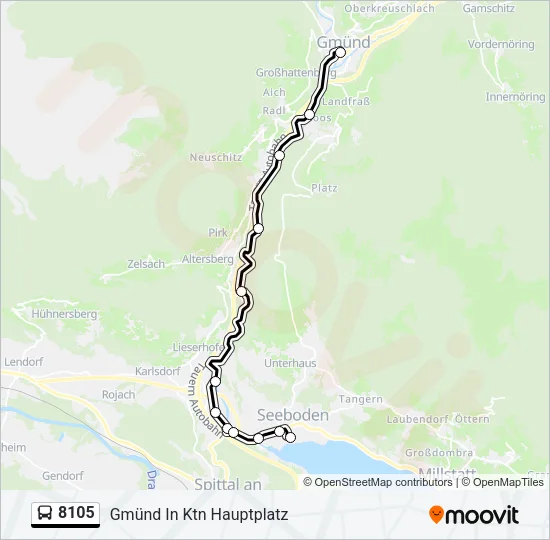8105 Bus Line Map