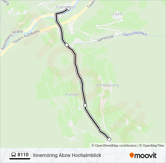 8110 Bus Line Map