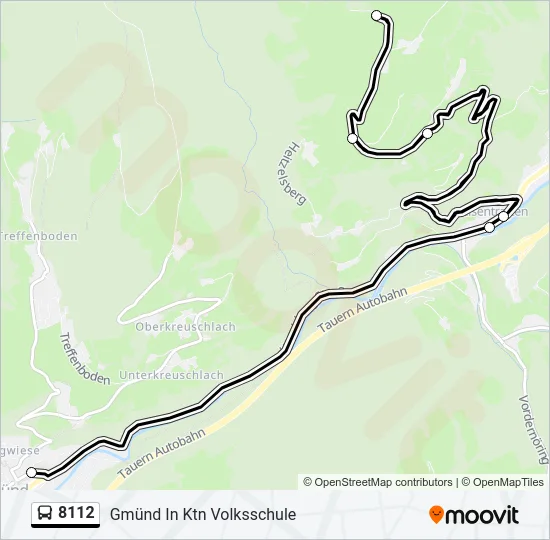 8112 Bus Line Map