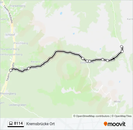 8114 Bus Line Map