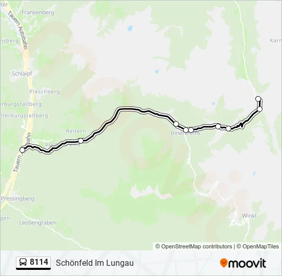 8114 Bus Line Map