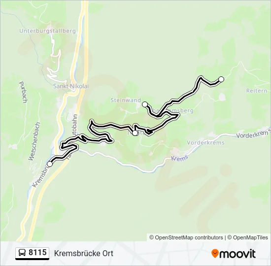 8115 Bus Line Map