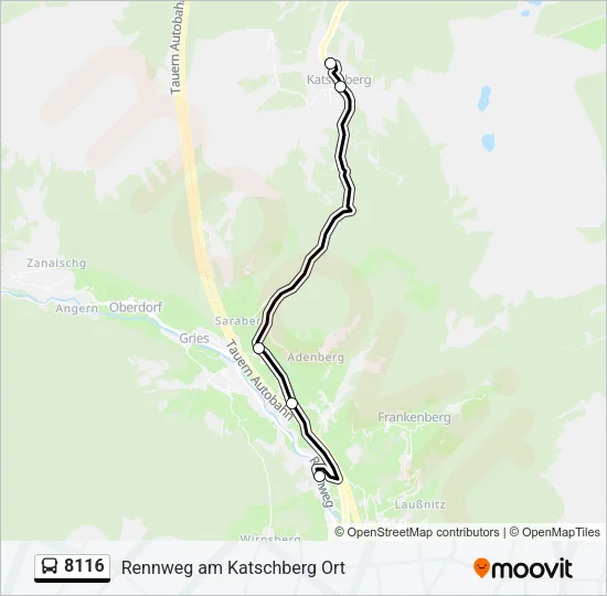 8116 Bus Line Map