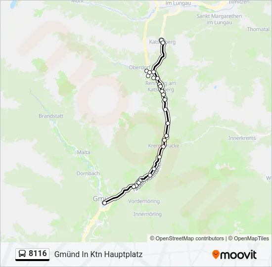 8116 Bus Line Map