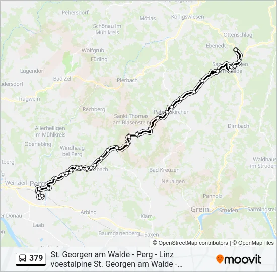 379 Bus Line Map