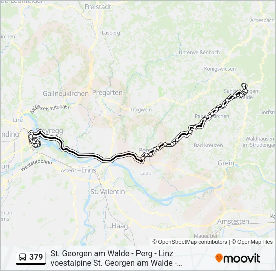 379 Bus Line Map