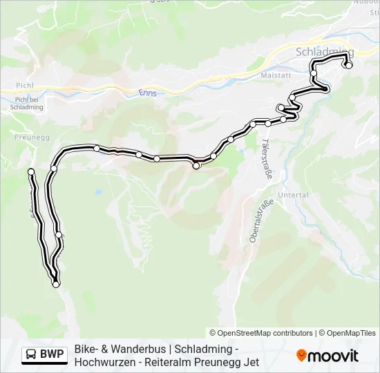 BWP Bus Line Map