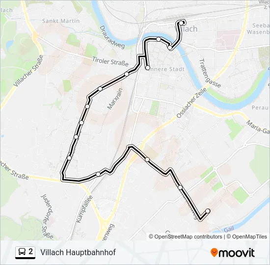 2 Bus Line Map