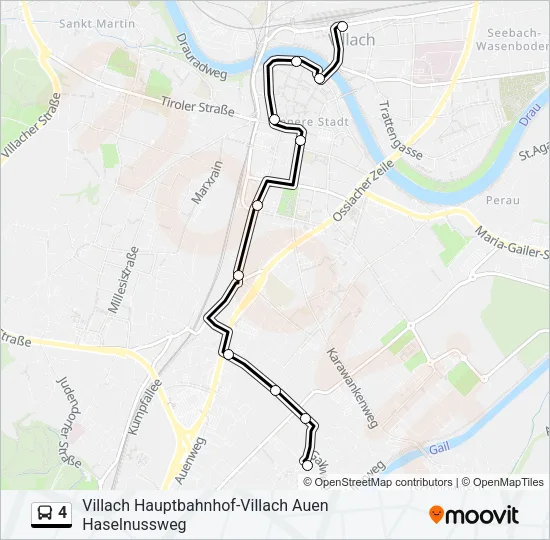 4 Bus Line Map