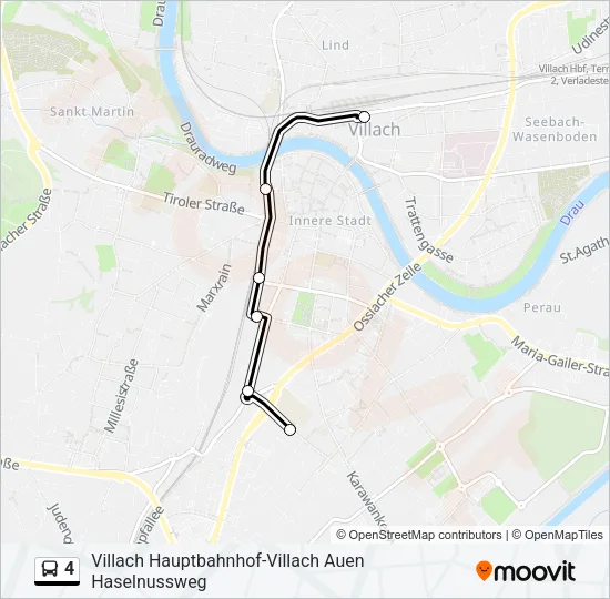 4 Bus Line Map