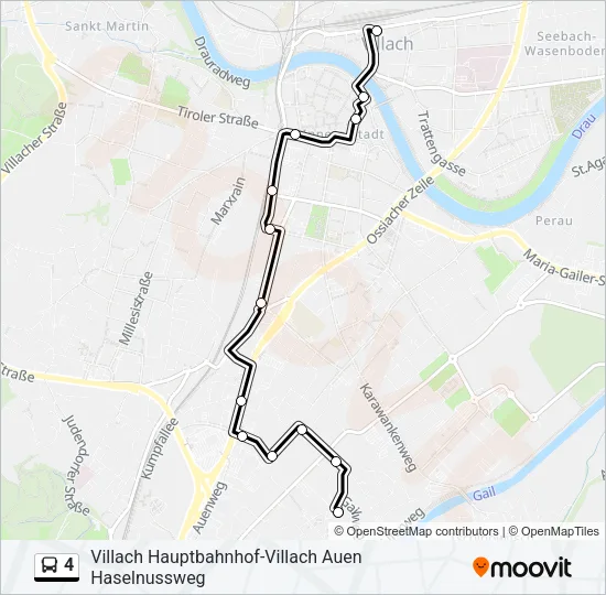 4 Bus Line Map