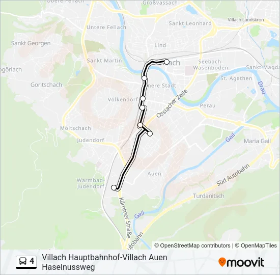 4 Bus Line Map
