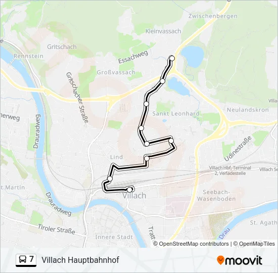 7 Bus Line Map