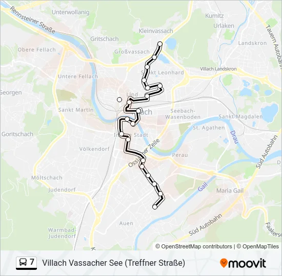 7 Bus Line Map