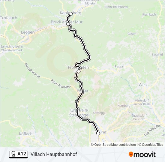 a12 Route: Schedules, Stops & Maps - Villach Hauptbahnhof (Updated)