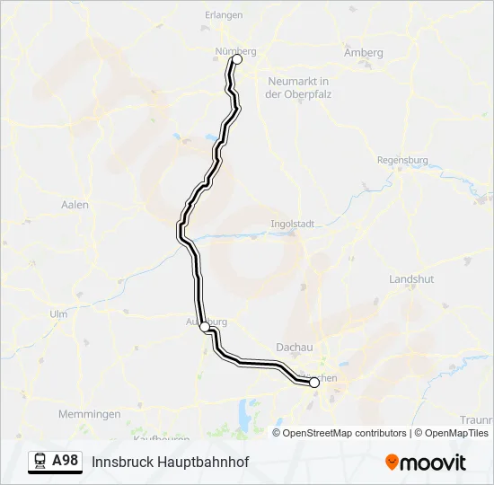 A98 Train Line Map