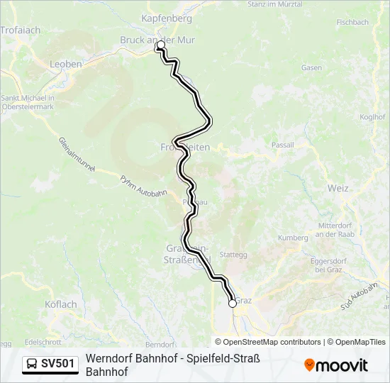 SV501 Bus Line Map