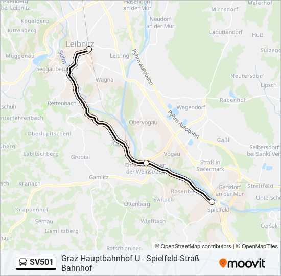 SV501 bus Line Map