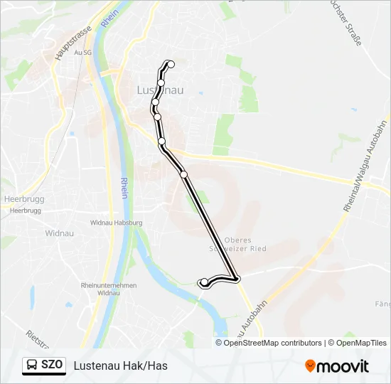 SZO Bus Line Map