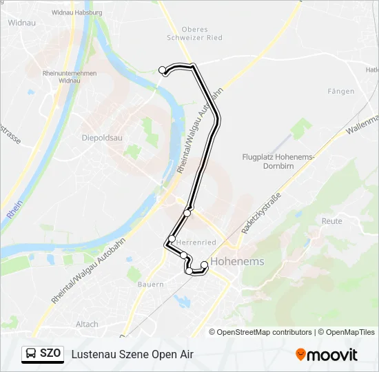 SZO Bus Line Map