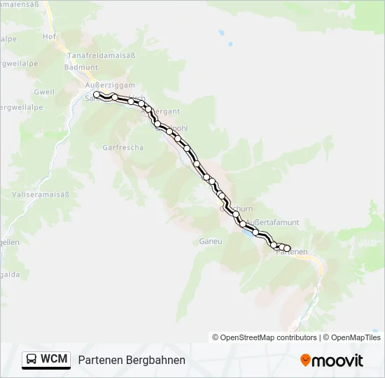 WCM Bus Line Map