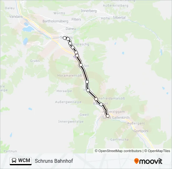 WCM Bus Line Map