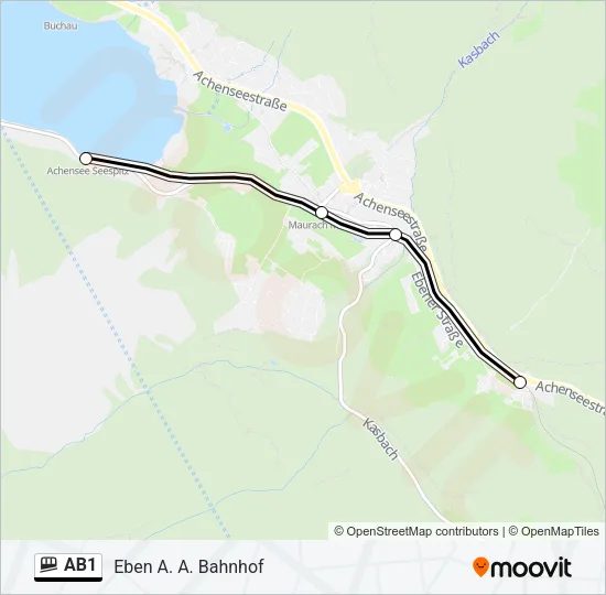 AB1 Funicular Line Map