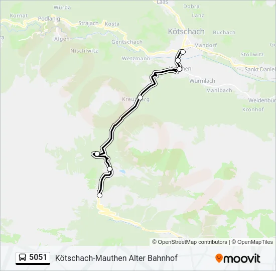 5051 Bus Line Map