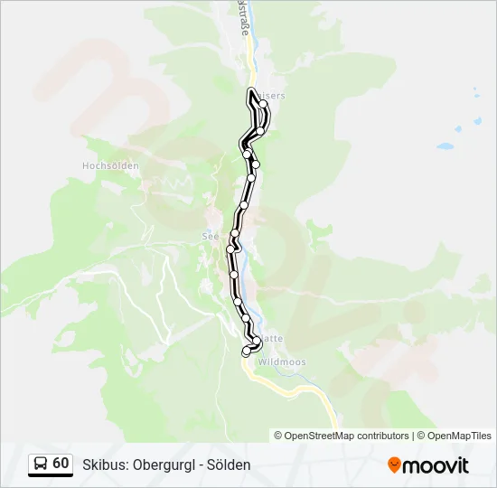 60 Bus Line Map