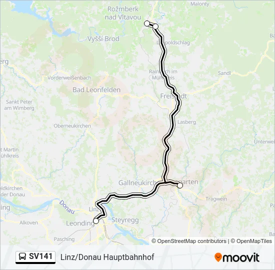 SV141 Bus Line Map
