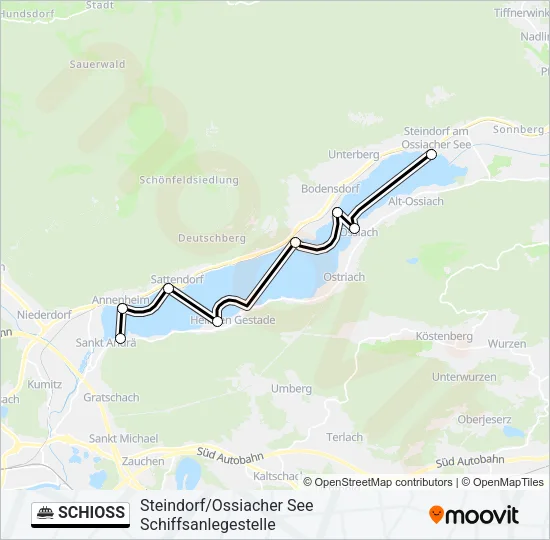 SCHIOSS Ferry Line Map
