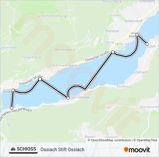 SCHIOSS Ferry Line Map