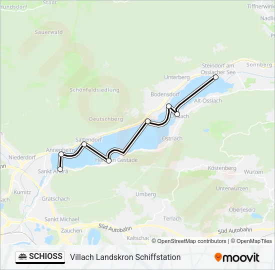SCHIOSS Ferry Line Map