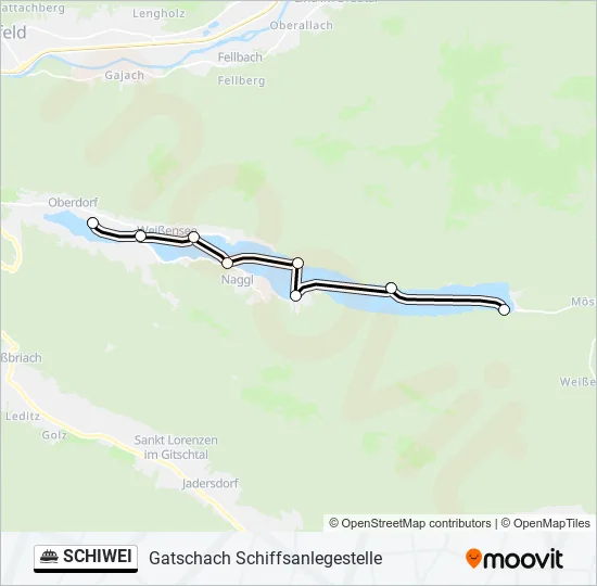 SCHIWEI Ferry Line Map