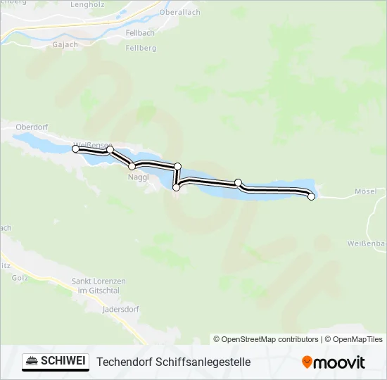 SCHIWEI Ferry Line Map