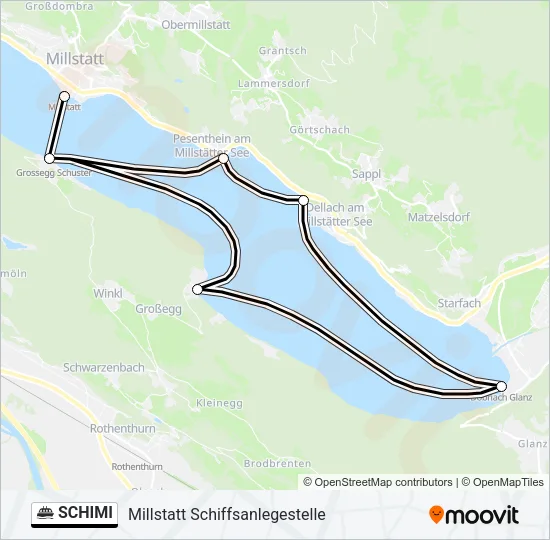 SCHIMI Ferry Line Map