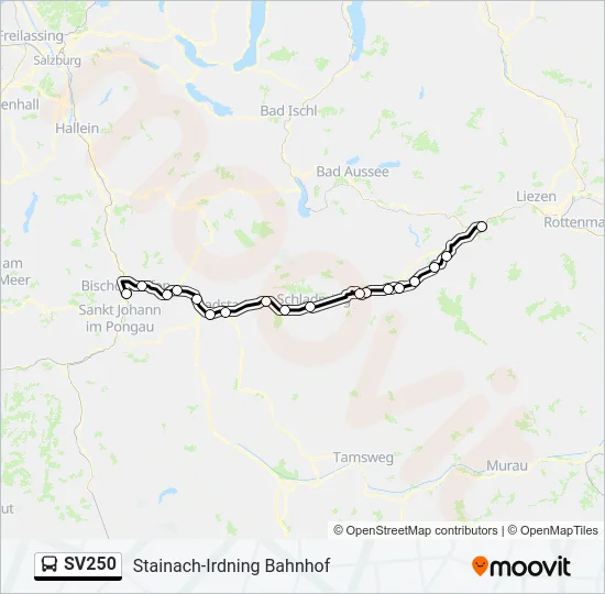 SV250 Bus Line Map