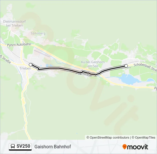 SV250 Bus Line Map
