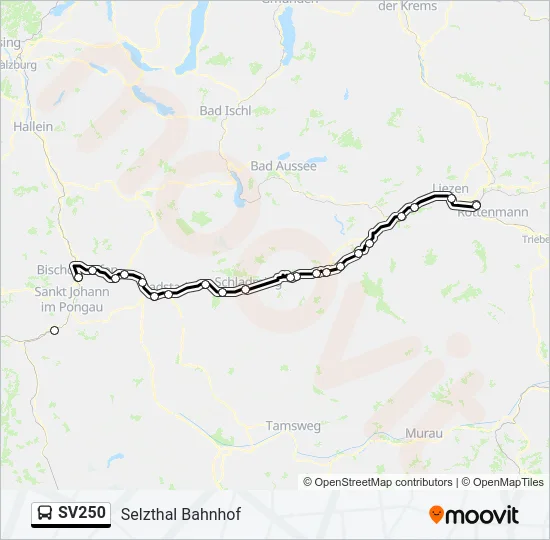 SV250 Bus Line Map