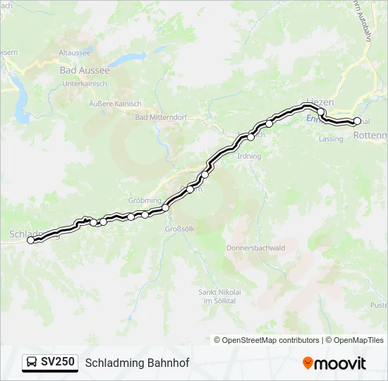 SV250 Bus Line Map