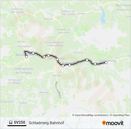 SV250 Bus Line Map