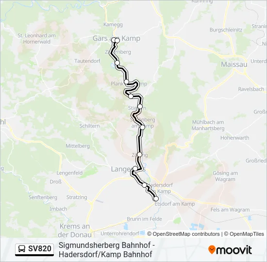 SV820 Bus Line Map