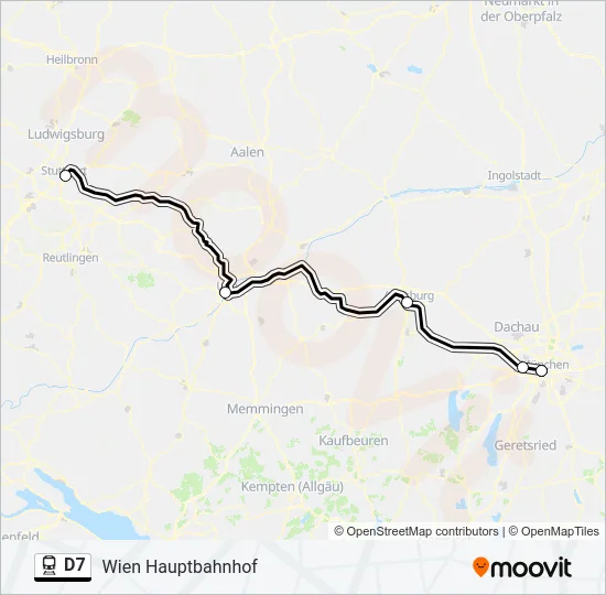 D7 Train Line Map