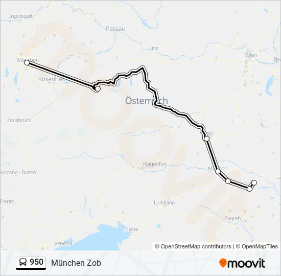 950 Bus Line Map