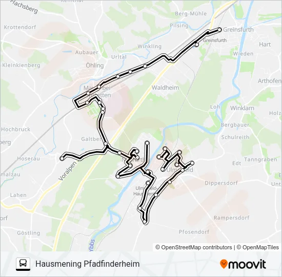 AST AMSTETTEN 5 Bus Line Map