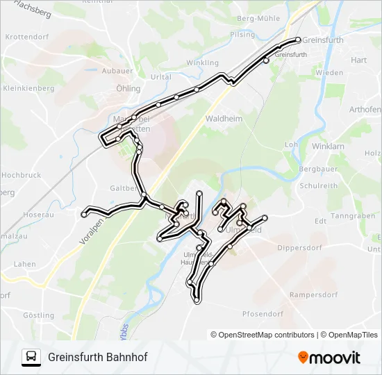 AST AMSTETTEN 5 Bus Line Map