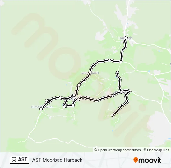 AST Bus Line Map