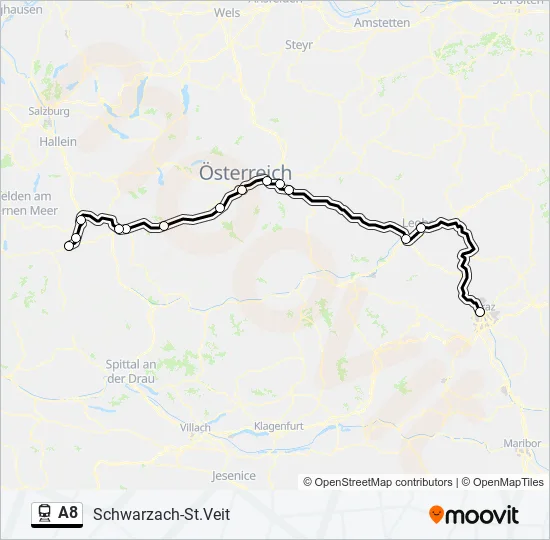 A8  Line Map
